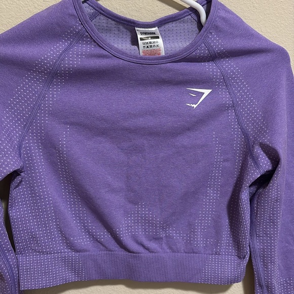 Gymshark Vital Seamless 2.0 Long Sleeve Crop Top Size Medium - Picture 8 of 10